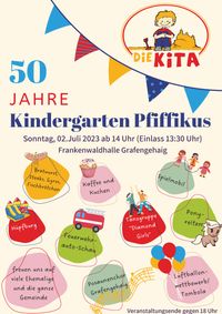 Unser Kindergarten Pfiffikus feiert 50jähriges Jubiläum